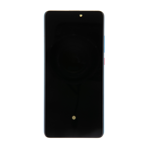 LCD-skärm + pekdon + frontlucka till Xiaomi Mi 9T - Blå (Servicepaket)