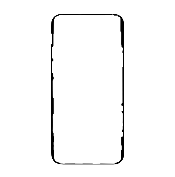 Självhäftande tejp för LCD iPhone 11 Pro - Svart