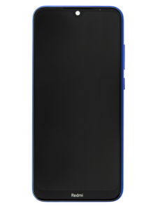 LCD-skärm + pekdon + frontlucka till Xiaomi Redmi Note 8T - Blå (Servicepaket)