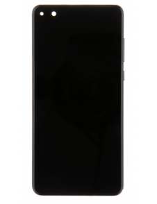 LCD-skärm + pekdon + frontskal Huawei P40 - Svart (servicepaket)