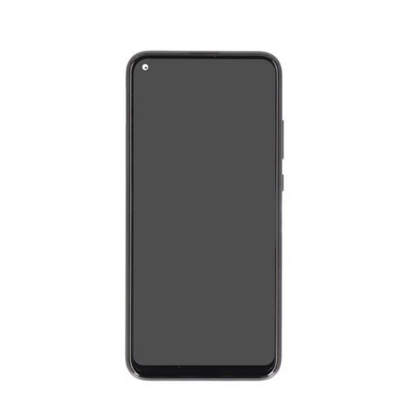 LCD-display + Touch Unit + Framsida Huawei P40 Lite E - Aurora blå (Service Pack)