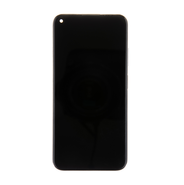 LCD-skärm + pekdon + frontskal Huawei P40 Lite - Andningskristall (servicepaket)