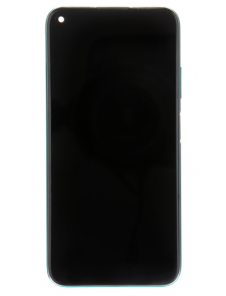 LCD-skärm + pekdon + frontskal Huawei P40 Lite - Krossgrön (servicepaket)