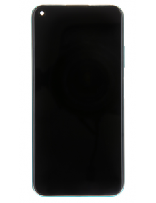 LCD-skärm + pekdon + frontskal Huawei P40 Lite - Krossgrön (servicepaket)