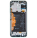 LCD-skärm + pekdon + frontskal Huawei P40 Lite - Krossgrön (servicepaket)