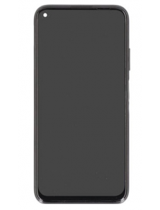 LCD-skärm + pekdon + framskal Huawei P40 Lite - Midnatt svart (Service Pack)