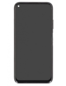LCD-skärm + pekdon + framskal Huawei P40 Lite - Midnatt svart (Service Pack)
