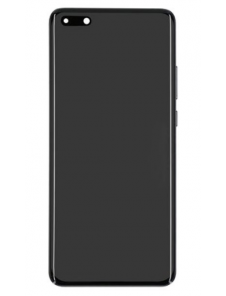 LCD-skärm + pekdon + framsida Huawei P40 Pro - Midnatt svart (Servicepaket)