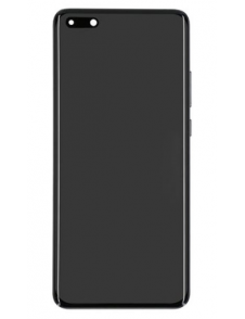 LCD-skärm + pekdon + framsida Huawei P40 Pro - Midnatt svart (Servicepaket)