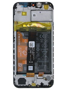 LCD-display + Touch Unit + frontluckan Huawei Honor 8S - Svart (Service Pack)