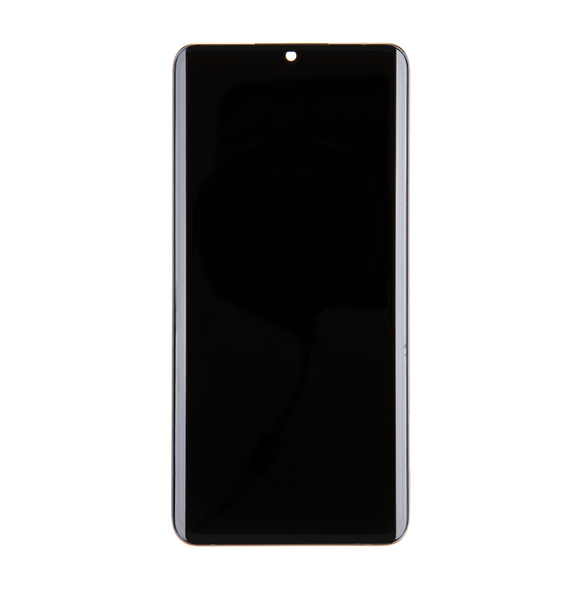 LCD-skärm + pekdon + frontlucka till Xiaomi Mi Note 10 Pro - Svart