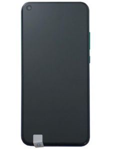 LCD-skärm + pekdon + frontskal Huawei P40 Lite E - Midnattsvart
