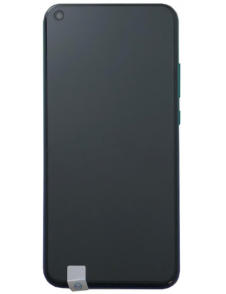 LCD-skärm + pekdon + frontskal Huawei P40 Lite E - Midnattsvart