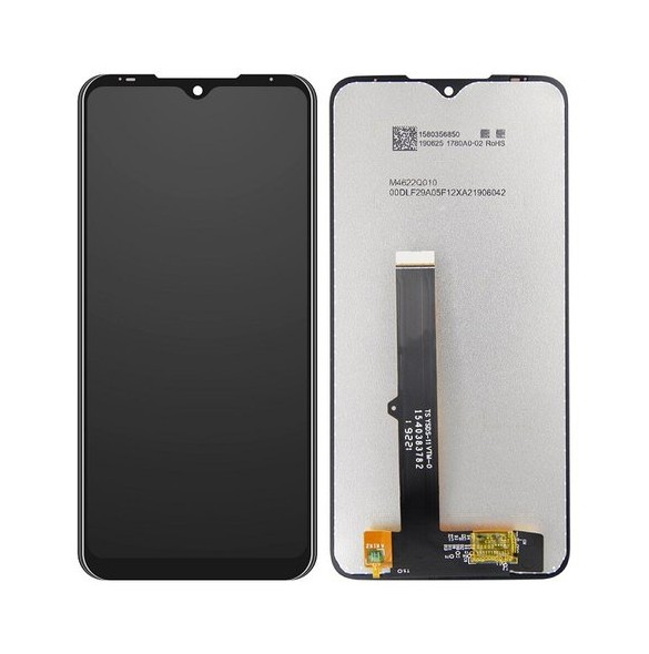 LCD-skärm + pekdon Motorola Edge - Svart