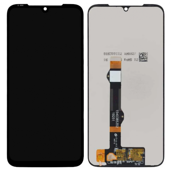 LCD-skärm + pekdon Motorola G8 Plus - Svart