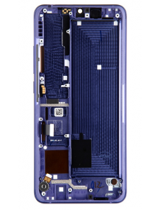 LCD-skärm + pekdon + framskal till Xiaomi Mi Note 10 Lite - Blåviolett (Service Pack)