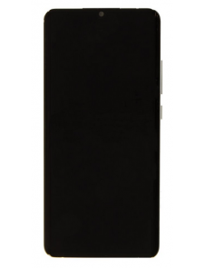 LCD-skärm + pekdon + frontlucka till Xiaomi Mi Note 10 Lite - Glaciärvit (Service Pack)