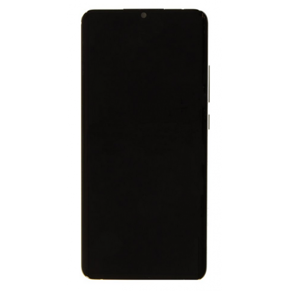LCD-skärm + pekdon + frontlucka till Xiaomi Mi Note 10 Lite - Glaciärvit (Service Pack)
