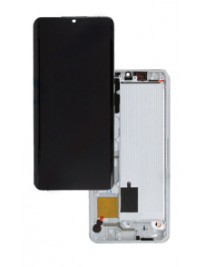 LCD-skärm + pekdon + frontlucka till Xiaomi Mi Note 10 Lite - Glaciärvit