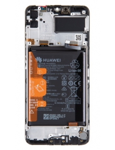 LCD-skärm + pekdon Huawei Y6p - Svart (Service Pack)