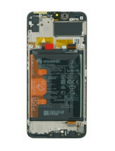 LCD-skärm + pekdon + framsida Huawei Y6p - Smaragdgrön