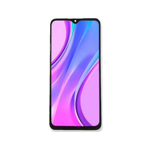 LCD-skärm + pekdon + frontlucka Xiaomi Redmi 9 - Kolgrå