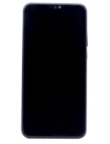 LCD-skärm + pekdon + frontskal Huawei Honor 9X Lite - Smaragdgrön