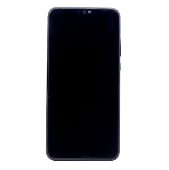 LCD-skärm + pekdon + frontskal Huawei Honor 9X Lite - Midnattsvart