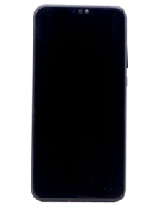 LCD-skärm + pekdon + frontskal Huawei Honor 9X Lite - Midnattsvart