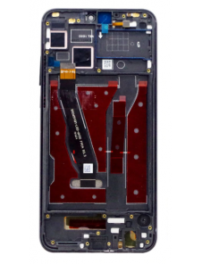 LCD-skärm + pekdon + frontskal Huawei Honor 9X Lite - Midnattsvart