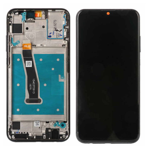 LCD-skärm + pekdon + framsida Huawei Honor 20e - Fantomblå