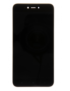 LCD-skärm + pekdon + frontlucka till Xiaomi Redmi Note 5A - Svart (servicepaket)
