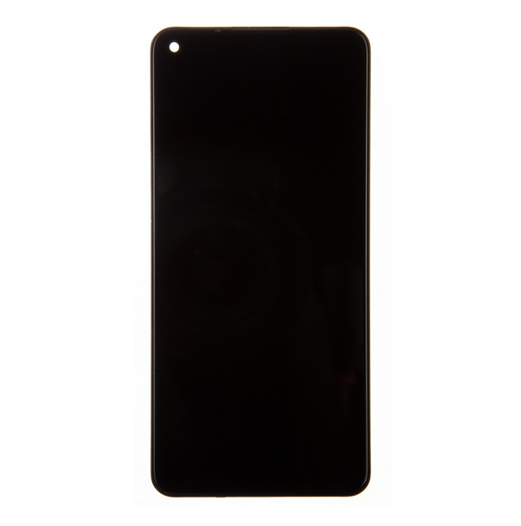 LCD-skärm + pekdon + frontlucka till Xiaomi Redmi Note 9 - Polar vit (Service Pack)