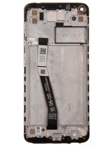 LCD-skärm + pekdon + frontlucka till Xiaomi Redmi Note 9 - Polar vit (Service Pack)