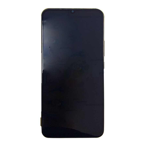 LCD-skärm + pekdon + frontlucka till Xiaomi Mi 10 Lite - Grå (Service Pack)