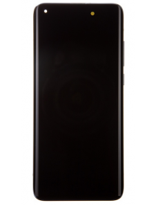 LCD-skärm + pekdon + frontlucka till Xiaomi Mi 10 - Grå (Servicepaket)