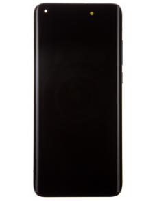 LCD-skärm + pekdon + frontlucka till Xiaomi Mi 10 - Grå (Servicepaket)