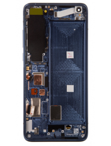 LCD-skärm + pekdon + frontlucka till Xiaomi Mi 10 - Grå (Servicepaket)