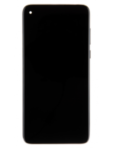 LCD-skärm + pekdon + framsida Motorola G8 Power - Svart (Servicepaket)