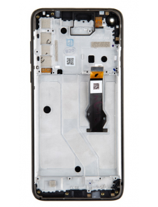 LCD-skärm + pekdon + framsida Motorola G8 Power - Svart (Servicepaket)