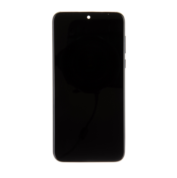 LCD-skärm + pekdon + framsida Motorola G8 Plus - Mörkblå (Servicepaket)