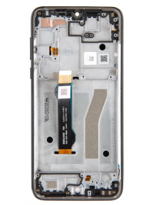 LCD-skärm + pekdon + framsida Motorola G8 Plus - Mörkblå (Servicepaket)