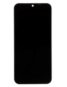 LCD-skärm + pekdon + framsida Motorola E6s - Svart (servicepaket)