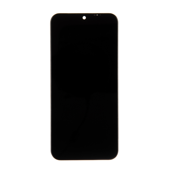 LCD-skärm + pekdon + framsida Motorola E6s - Svart (servicepaket)