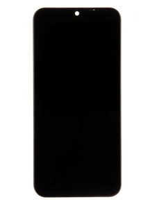 LCD-skärm + pekdon + framsida Motorola E6s - Svart (servicepaket)