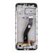LCD-skärm + pekdon + framsida Motorola E6s - Svart (servicepaket)