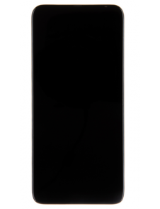 LCD-skärm + pekdon + framsida Motorola One Fusion Plus - Svart (servicepaket)