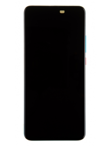 LCD-skärm + pekdon + frontlucka till Xiaomi Poco F2 Pro - Neonblå (servicepaket)