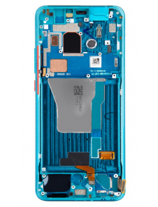 LCD-skärm + pekdon + frontlucka till Xiaomi Poco F2 Pro - Neonblå (servicepaket)