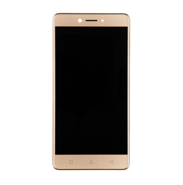 LCD-skärm + pekdon + framsida Lenovo K6 Note - Guld